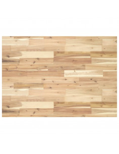 Piano Tavolo Rettangolare 80x70x4 cm Legno Massello di Acacia 2