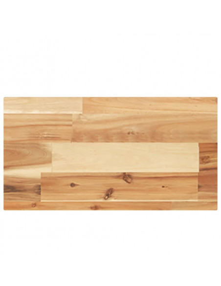 Piano per Tavolo 60x20x4cm Rettangolare Legno Massello Acacia