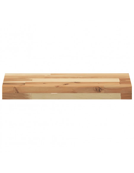 Piano per Tavolo 60x20x4cm Rettangolare Legno Massello Acacia