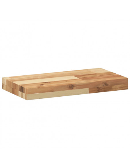Piano per Tavolo 60x20x4cm Rettangolare Legno Massello Acacia