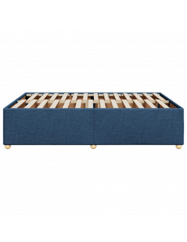 Giroletto senza Materasso Blu 160x200 cm in Tessuto