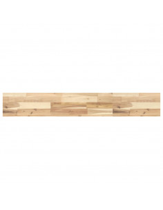 Piano per Tavolo 120x20x4cm Rettangolare Legno Massello Acacia 2