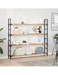 Piano Tavolo Rettangolare 160x20x2 cm Legno Massello di Acacia 2