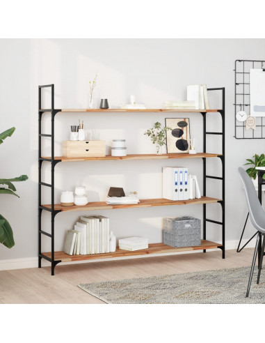 Piano Tavolo Rettangolare 140x30x2 cm Legno Massello di Acacia