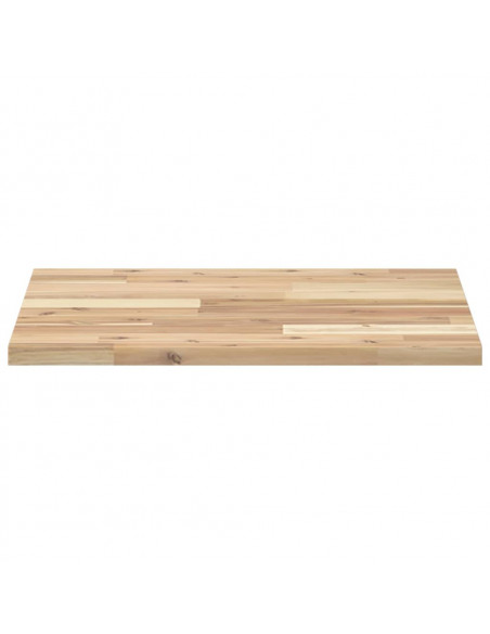 Piano Tavolo Quadrato 50x50x2 cm in Legno Massello di Acacia