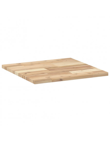 Piano Tavolo Quadrato 50x50x2 cm in Legno Massello di Acacia