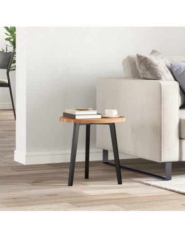 Piano Tavolo Rotondo Ø40x2 cm in Legno Massello di Acacia