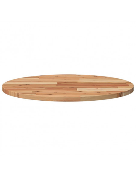Piano Tavolo Rotondo Ø60x2 cm in Legno Massello di Acacia