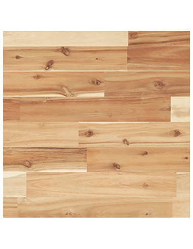 Piano Tavolo Quadrato 40x40x4 cm in Legno Massello di Acacia