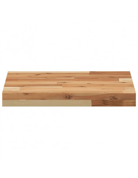 Piano Tavolo Quadrato 40x40x4 cm in Legno Massello di Acacia