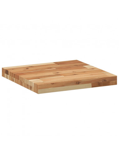 Piano Tavolo Quadrato 40x40x4 cm in Legno Massello di Acacia