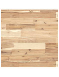 Piano Tavolo Quadrato 50x50x4 cm in Legno Massello di Acacia 2