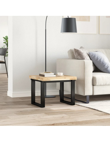 Piano Tavolo Quadrato 50x50x4 cm in Legno Massello di Acacia