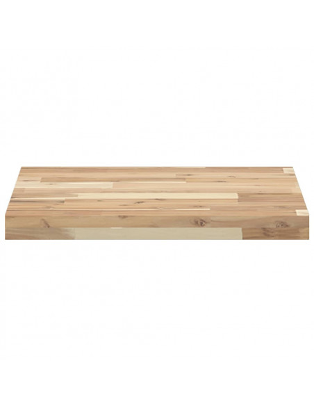 Piano Tavolo Quadrato 50x50x4 cm in Legno Massello di Acacia