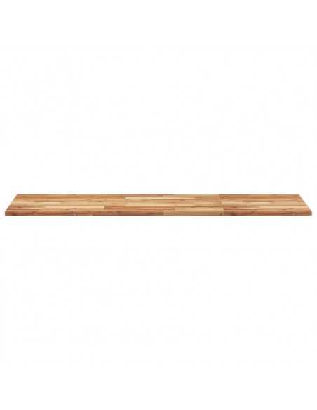 Piano Tavolo Rettangolare 140x50x2cm Legno Massello di Acacia