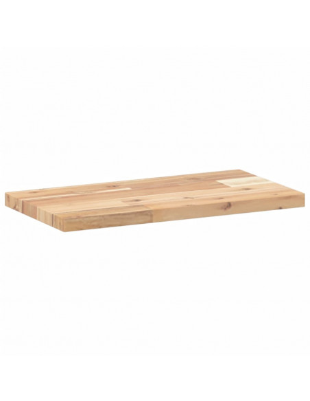 Piano Tavolo 40x20x2 cm Rettangolare Legno Massello di Acacia