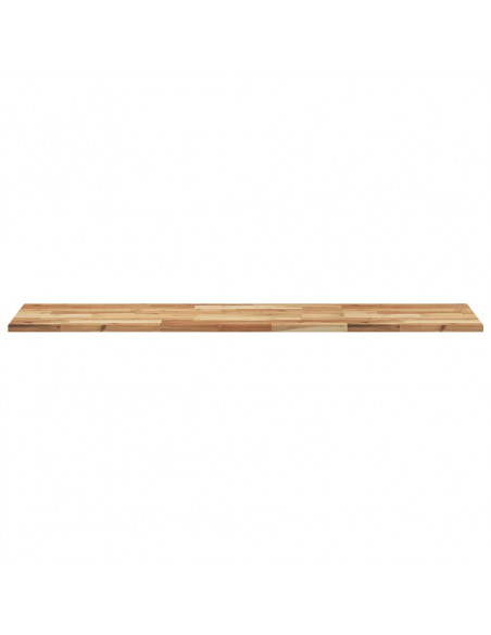 Piano Tavolo Rettangolare 120x40x2 cm Legno Massello di Acacia