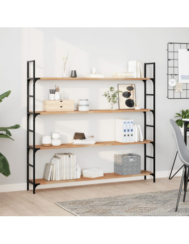 Piano Tavolo Rettangolare 140x20x2 cm Legno Massello di Acacia