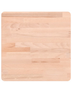 Piano per Tavolo 40x40x1,5 cm Quadrato Legno Massello di Faggio 2