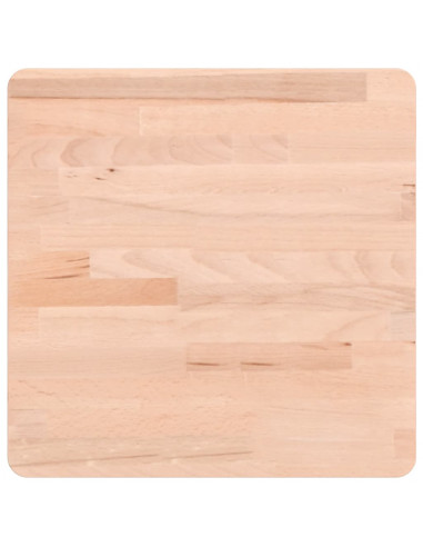 Piano per Tavolo 40x40x1,5 cm Quadrato Legno Massello di Faggio