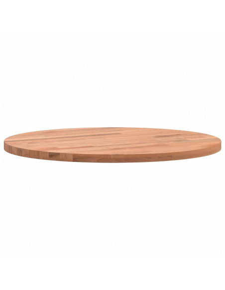 Piano per Tavolo Ø40x1,5 cm Rotondo in Legno Massello di Faggio