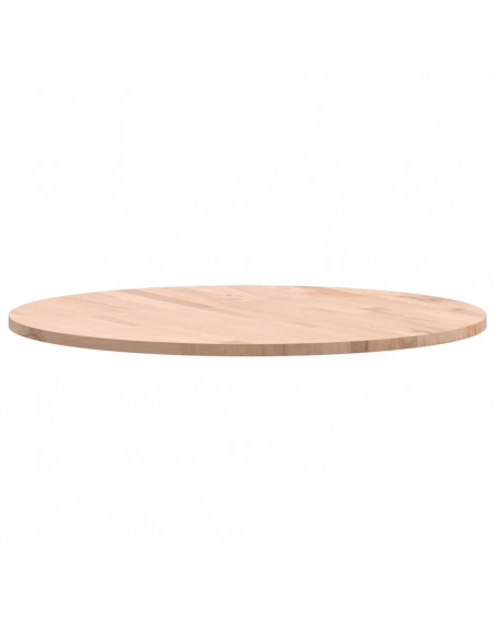 Piano per Tavolo Ø60x1,5 cm Rotondo in Legno Massello di Faggio