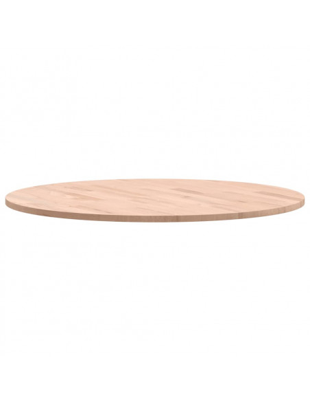 Piano per Tavolo Ø70x1,5 cm Rotondo in Legno Massello di Faggio