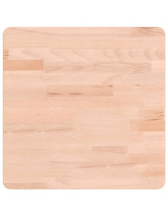 Piano per Tavolo 40x40x4 cm Quadrato Legno Massello di Faggio 2