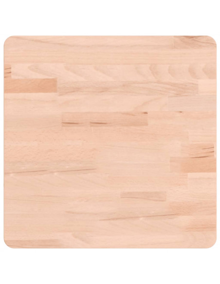 Piano per Tavolo 40x40x4 cm Quadrato Legno Massello di Faggio