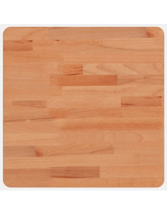 Piano per Tavolo 40x40x1,5 cm Quadrato Legno Massello di Faggio 2