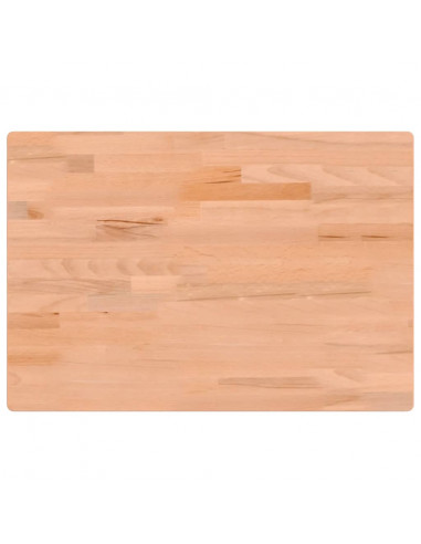 Piano per Banco da Lavoro 80x55x2,5 cm Legno Massello Faggio