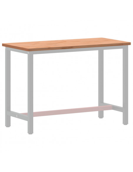 Piano per Banco da Lavoro 115x55x2,5 cm Legno Massello Faggio