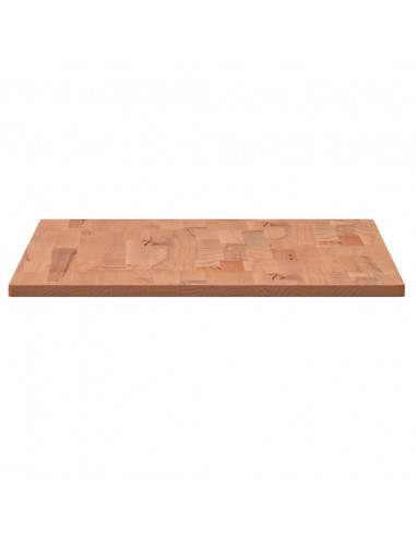 Piano Tavolo 80x40x1,5cm Rettangolare Legno Massello Faggio