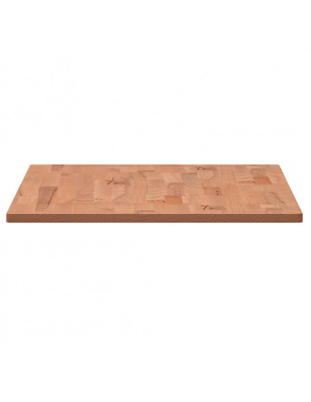 Piano Tavolo 80x40x1,5cm Rettangolare Legno Massello Faggio
