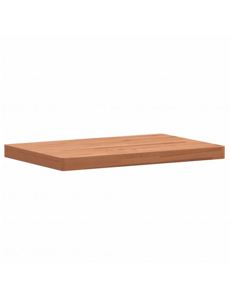 Piano Tavolo 80x40x4cm Rettangolare Legno Massello di Faggio