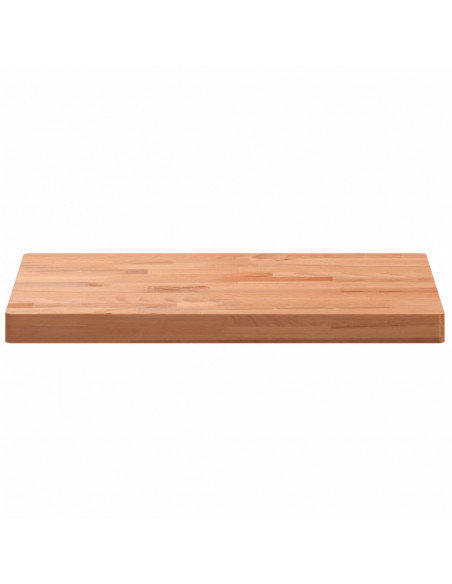 Piano Tavolo 80x40x4cm Rettangolare Legno Massello di Faggio