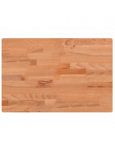 Piano Tavolo 60x40x4cm Rettangolare Legno Massello di Faggio 2