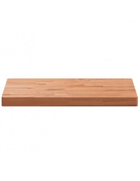 Piano Tavolo 60x40x4cm Rettangolare Legno Massello di Faggio