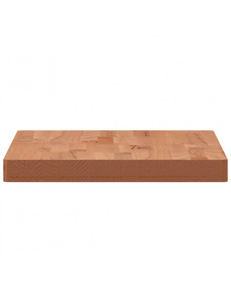 Piano Tavolo 60x40x4cm Rettangolare Legno Massello di Faggio