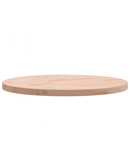 Piano per Tavolo Ø30x1,5 cm Rotondo in Legno Massello di Faggio