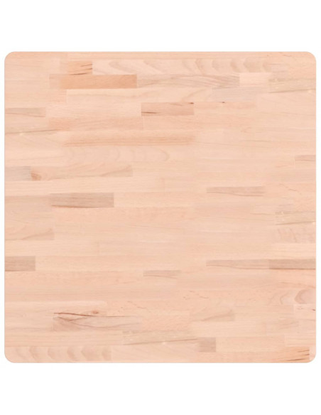 Piano per Tavolo 60x60x1,5 cm Quadrato Legno Massello di Faggio