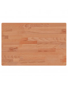 Piano Tavolo 60x40x1,5cm Rettangolare Legno Massello Faggio 2