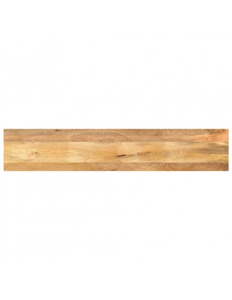 Piano per Tavolo 140x30x2,5cm Rettangolare Legno Massello Mango