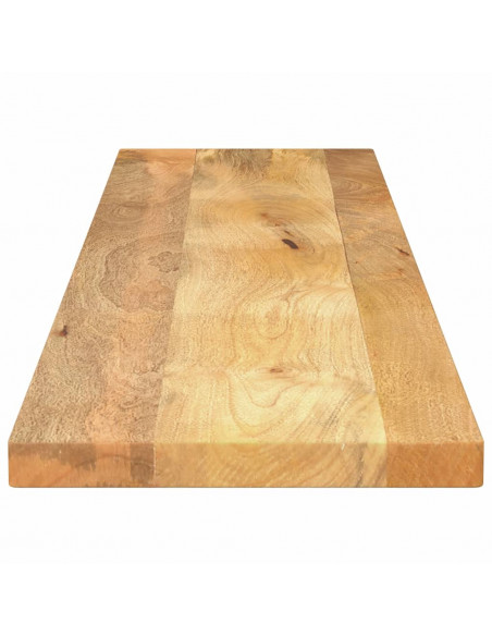 Piano per Tavolo 140x30x2,5cm Rettangolare Legno Massello Mango