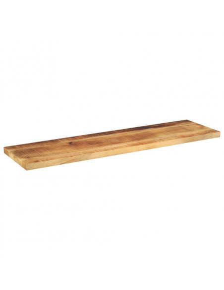 Piano per Tavolo 120x30x2,5cm Rettangolare Legno Mango Grezzo