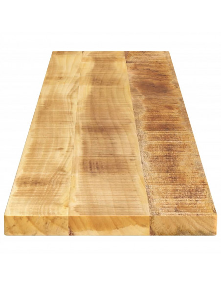 Piano per Tavolo 140x30x2,5cm Rettangolare Legno Mango Grezzo