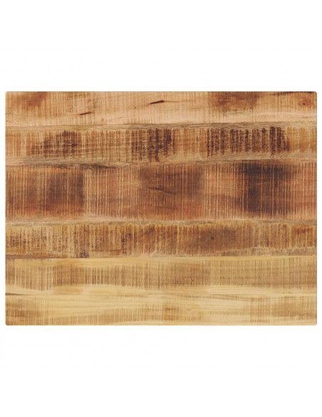 Piano per Tavolo 90x60x2,5cm Rettangolare Legno di Mango Grezzo