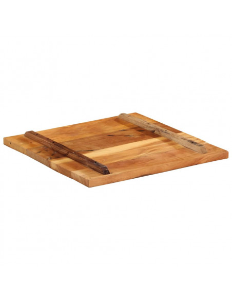 Piano Tavolo Quadrato 60x60 cm 25-27 mm in Legno di Recupero