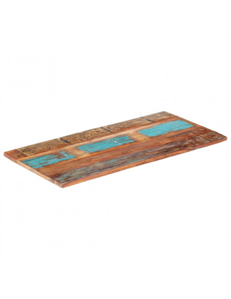 Piano Tavolo Rettangolare 60x140 cm 25-27 mm Legno di Recupero