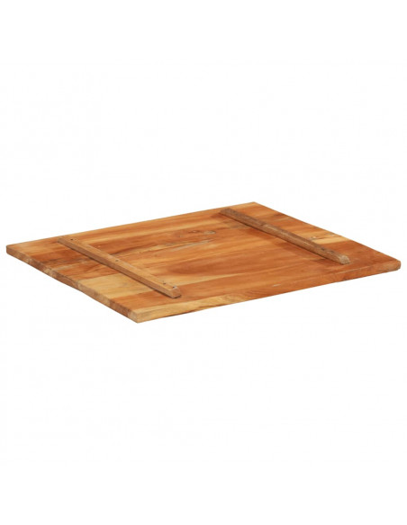 Piano Tavolo Rettangolare 70x80 cm 25-27 mm Legno di Recupero